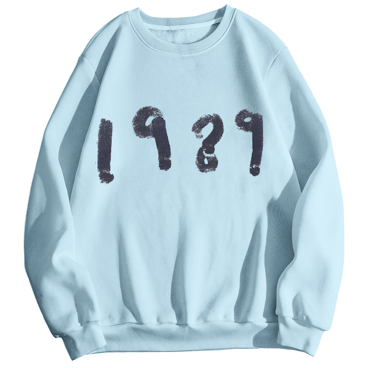 Fashion 1989 Casual Long Sleeve Loose Round Neck Sweater