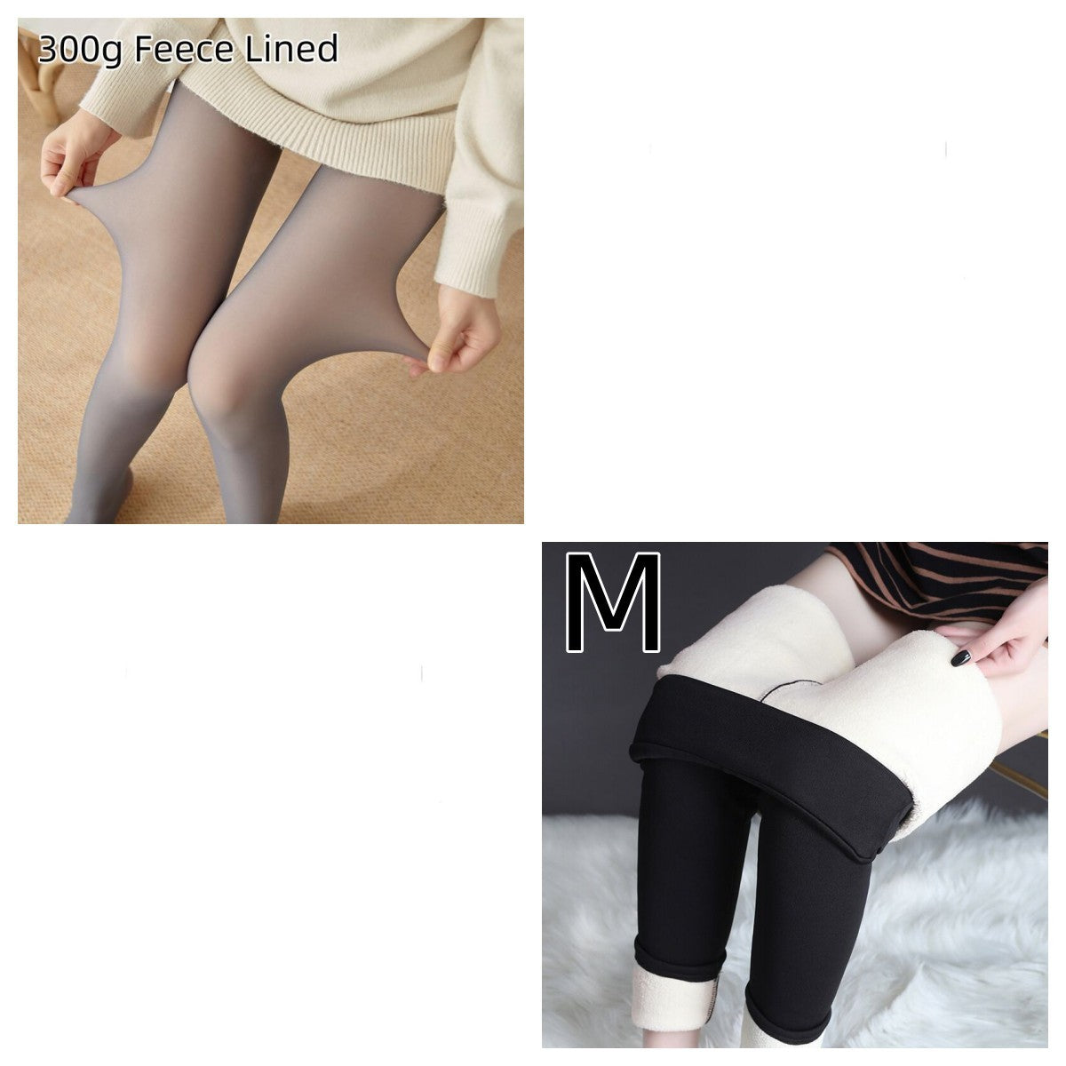 Fleece-lined Thickened Sheer Tights Leggings Transparent One-piece Pantyhose Superb Fleshcolor Pantynose