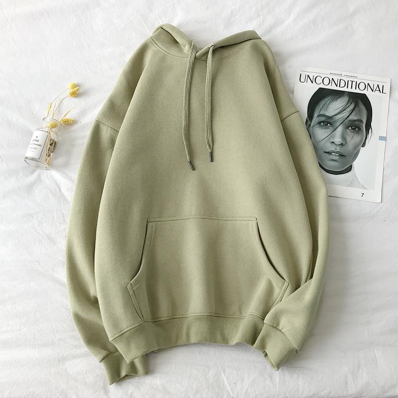 Ladies Fixed Hood Women Thicken Hoodie Ladies Fall Fashion Tops