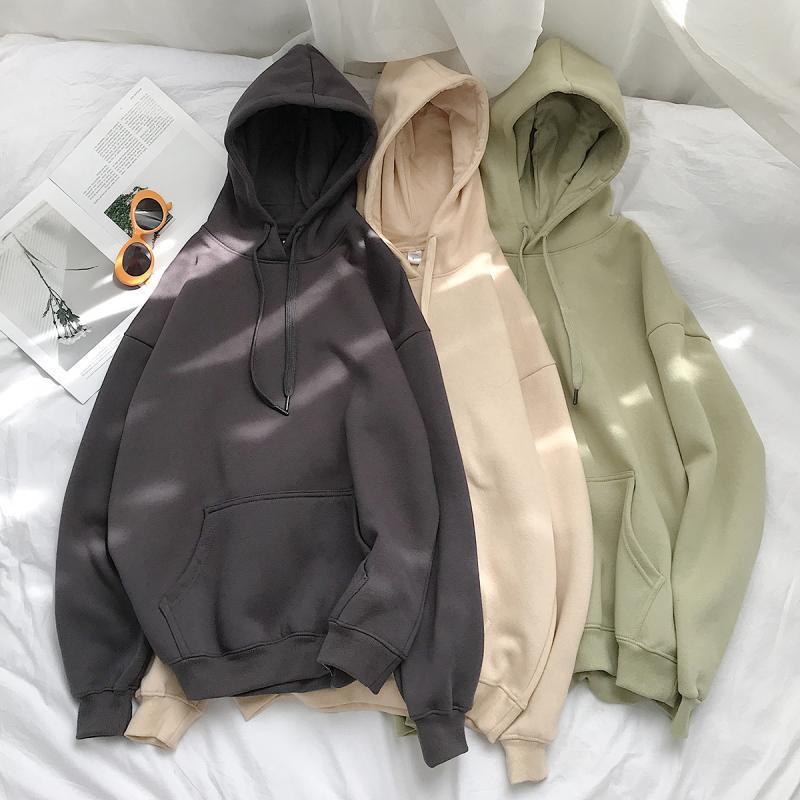 Ladies Fixed Hood Women Thicken Hoodie Ladies Fall Fashion Tops