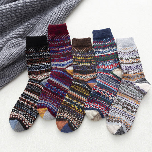 Autumn And Winter Thickened Pointy Wool Socks