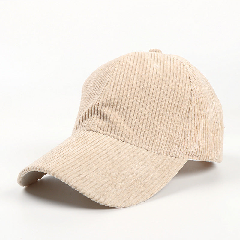 All-Match Pure Corduroy Baseball Caps For Men And Women