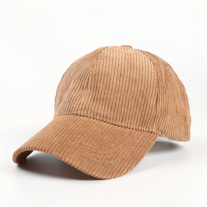 All-Match Pure Corduroy Baseball Caps For Men And Women