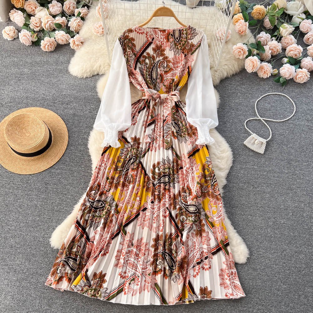 Women's Fashion Ethnic Style Printed Dresses