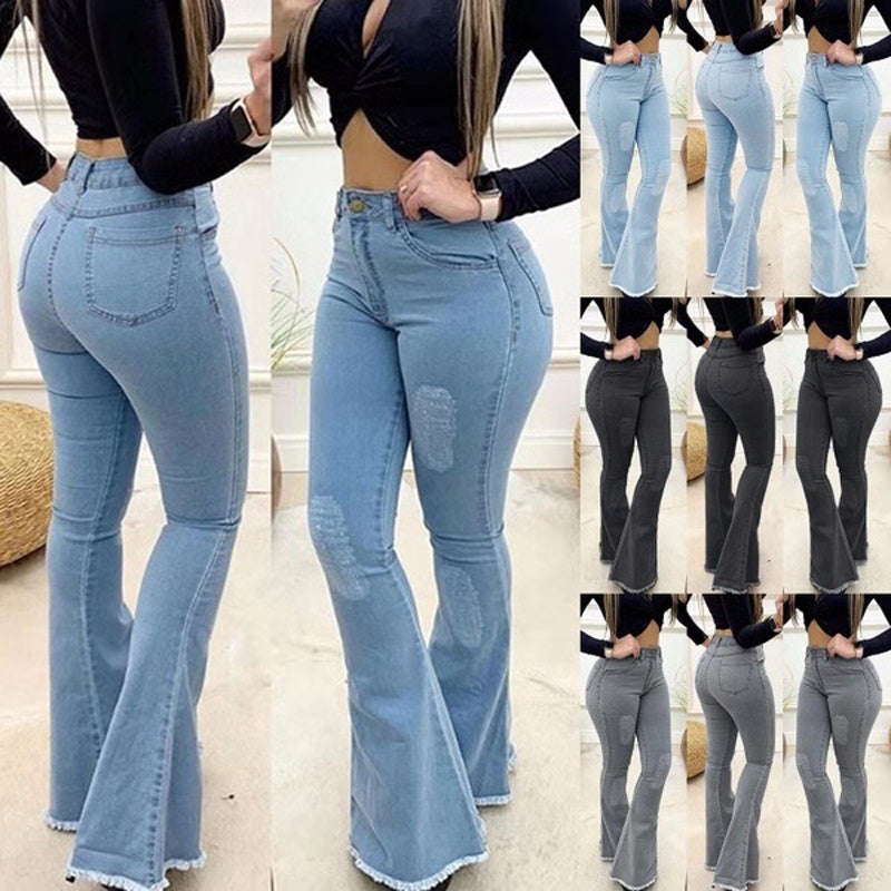 Sexy slim flared trousers women