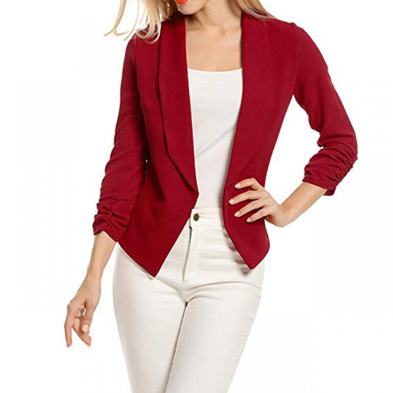 Cardigan Suit Jacket Work New Autumn Women Office Coat