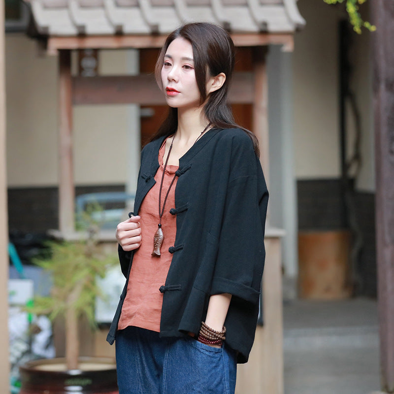 Traditional chinese blouse shirt tops for women