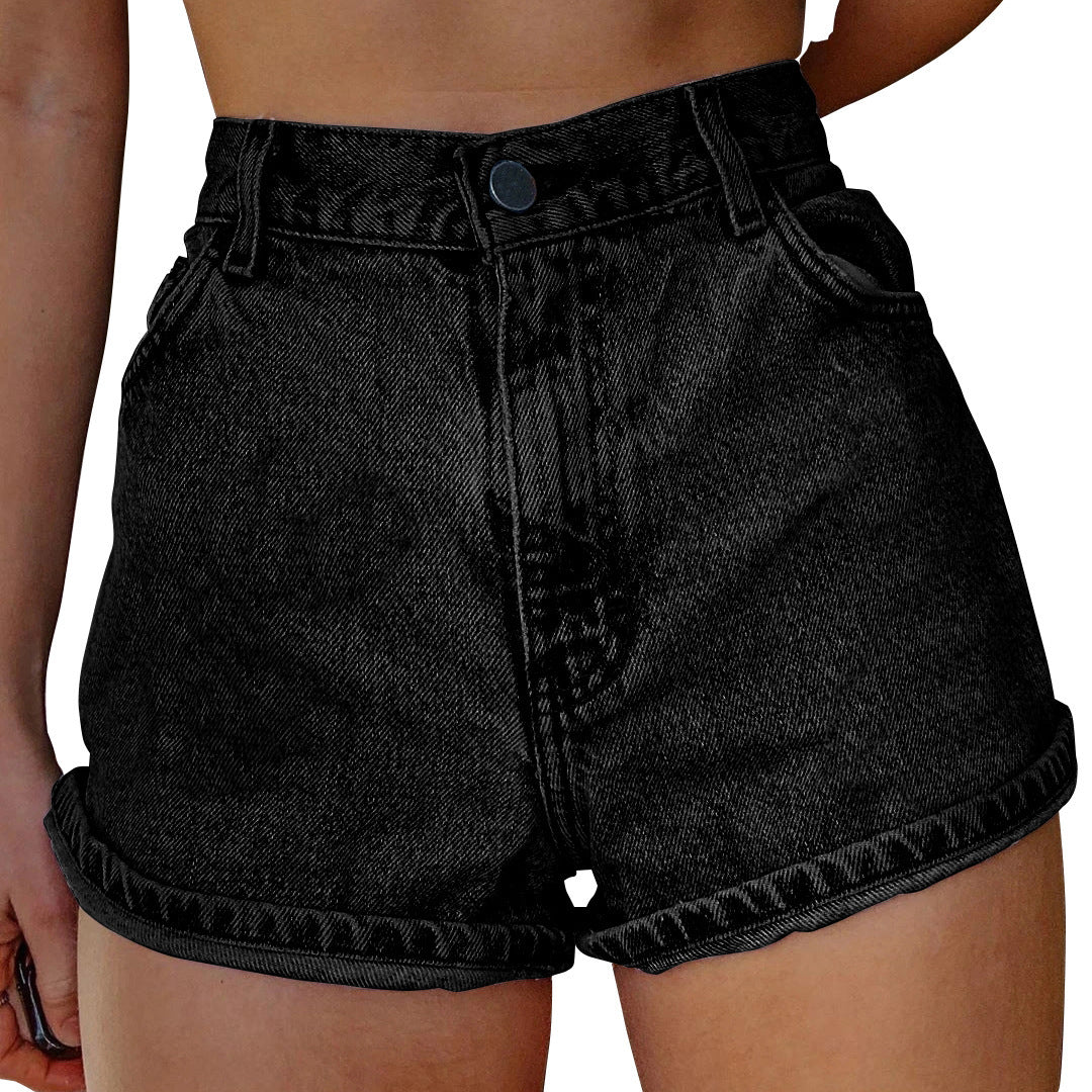 Printed Summer Artistic Vintage Women's Clothing Denim Shorts