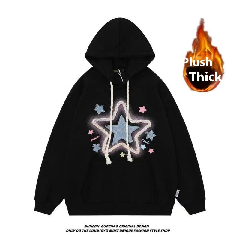 XINGX Embroidered Niche Design Hooded Sweater For Women