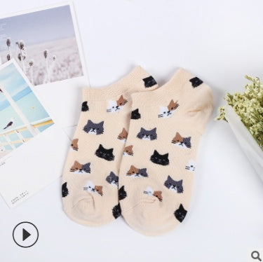 Cat Socks cotton ladies socks