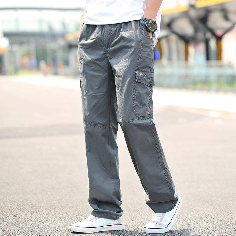 Men's Loose Outdoor Multi Pocket Workwear Pants