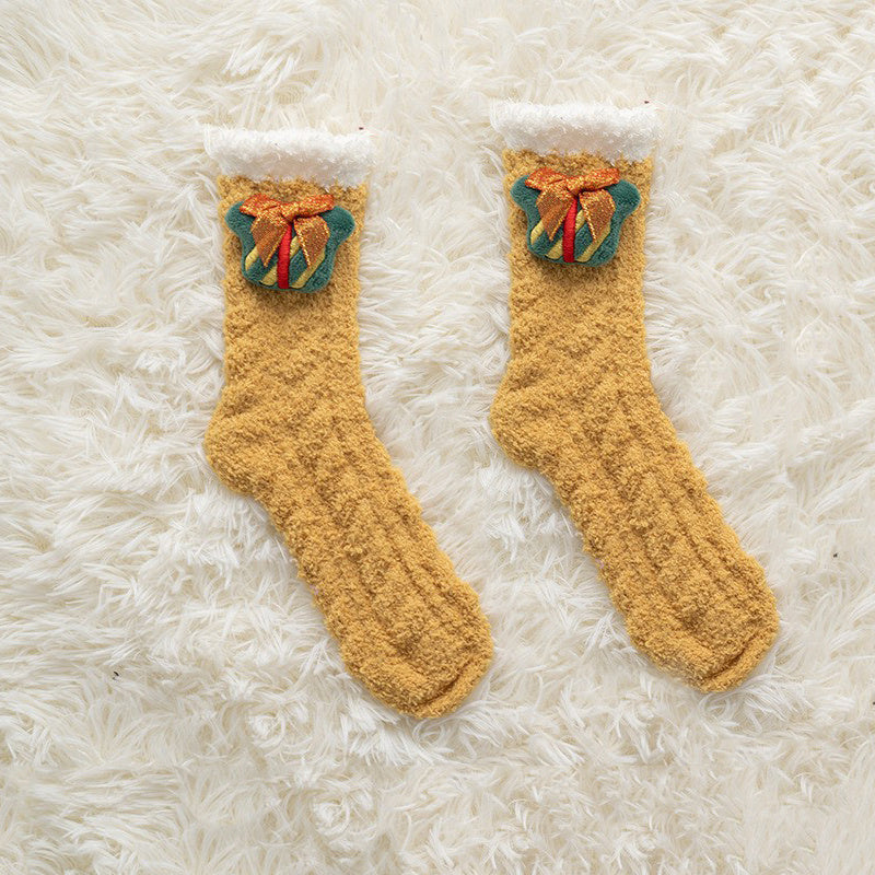 Women's Coral Fleece Thickened Christmas Socks