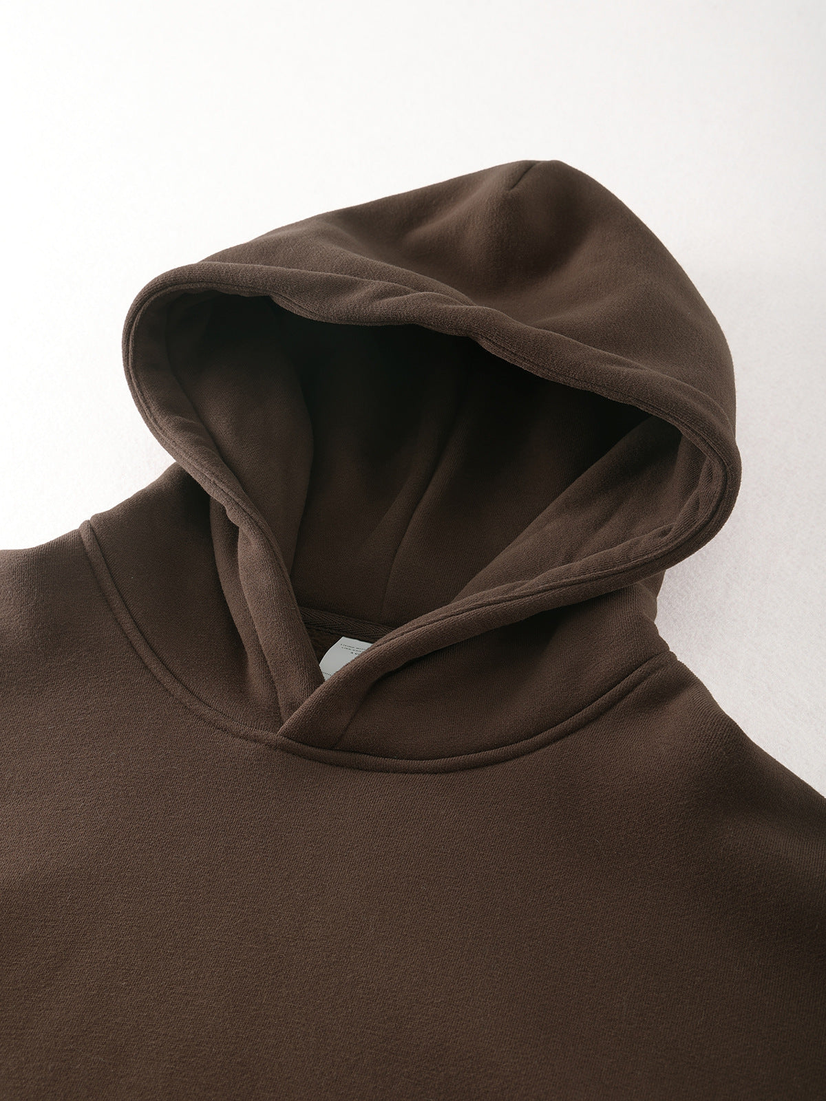 Fleece Hooded Trendy Sweatshirt Retro Solid Color