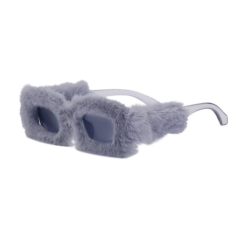 Plush Square Sunglasses For Women All Inclusive Sunglasses For Women In Winter