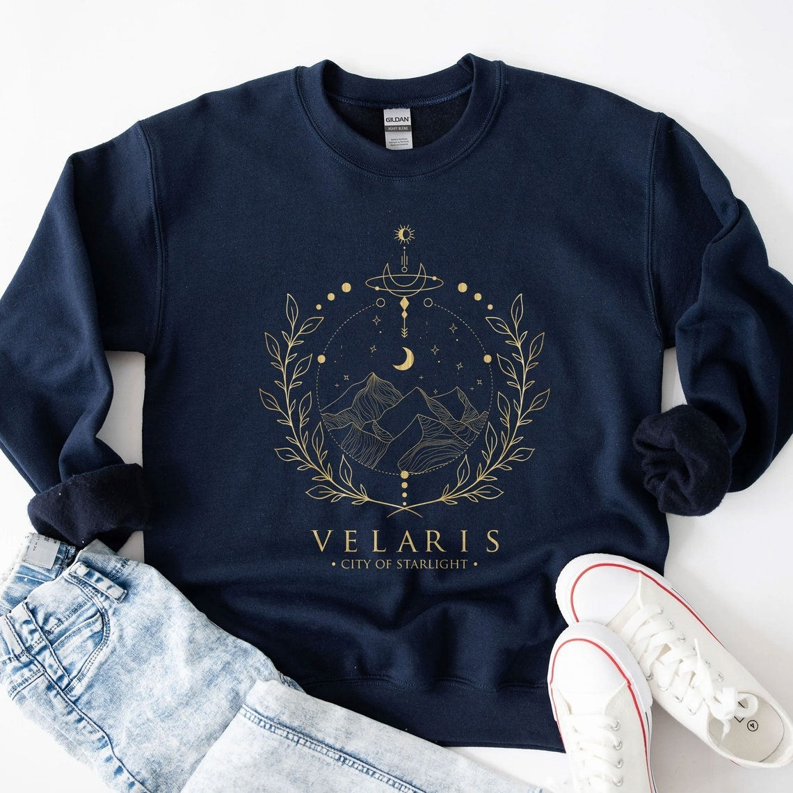 European And American Letters Graphic Print Crew Neck Pullover