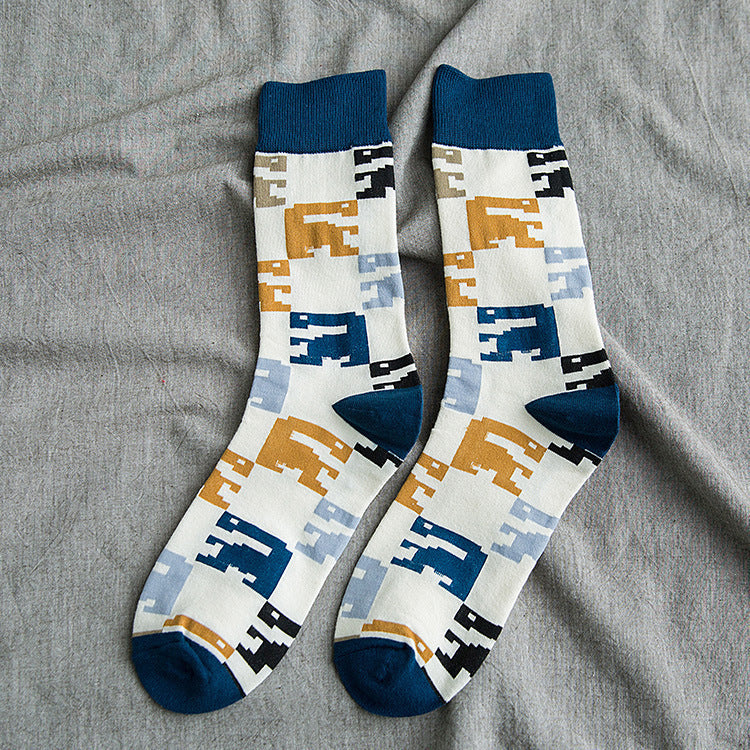 Socks Female Cartoon Animal Lady's Tube Socks