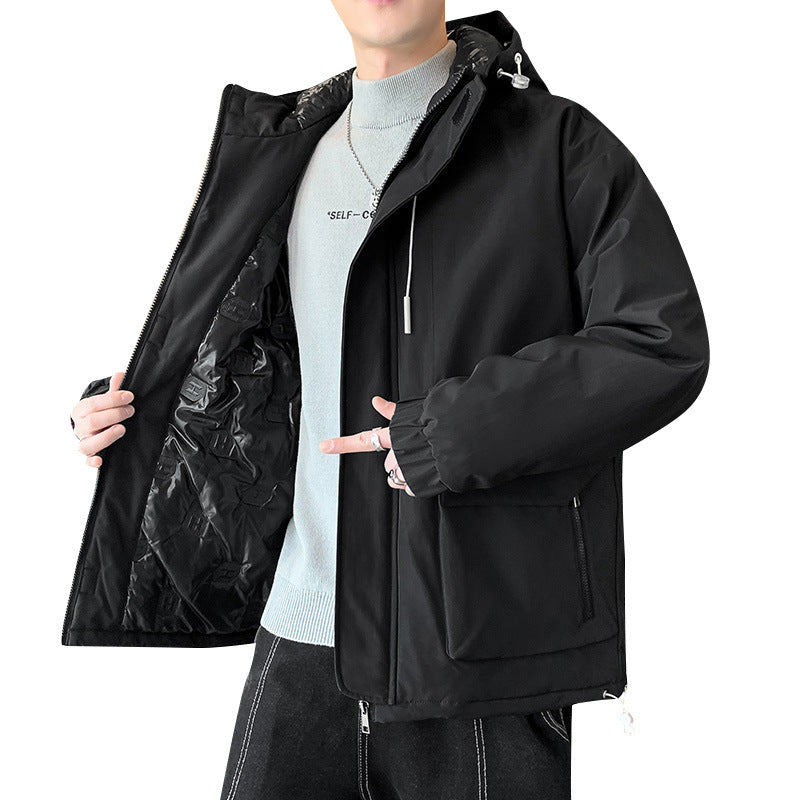 Men's Cotton Clothing Thick Warm Jacket Plus Sizes Loose