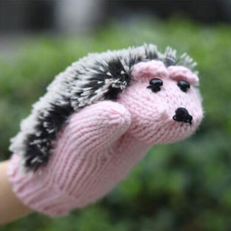 Cartoon hedgehog gloves