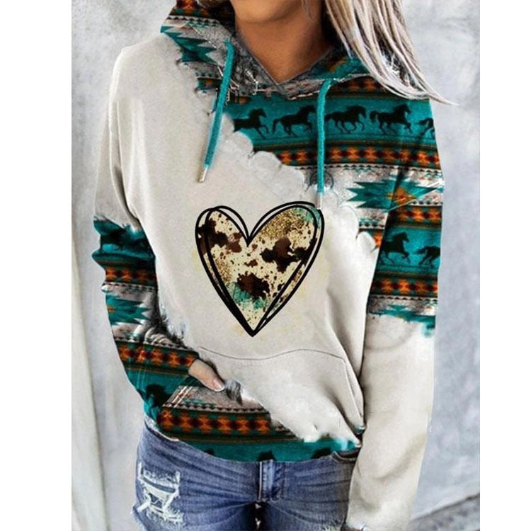 Fashion Women's Ethnic Style Printed Sweater