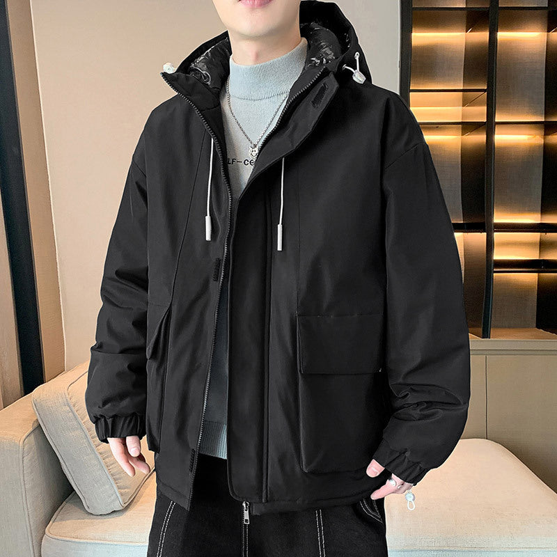 Men's Cotton Clothing Thick Warm Jacket Plus Sizes Loose