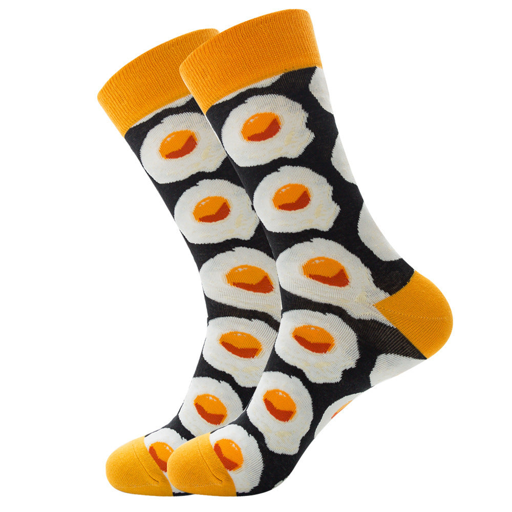 Beer Corn Men's Socks Watermelon Hot Dog Sushi Tide Socks Hot Dog Tube Socks