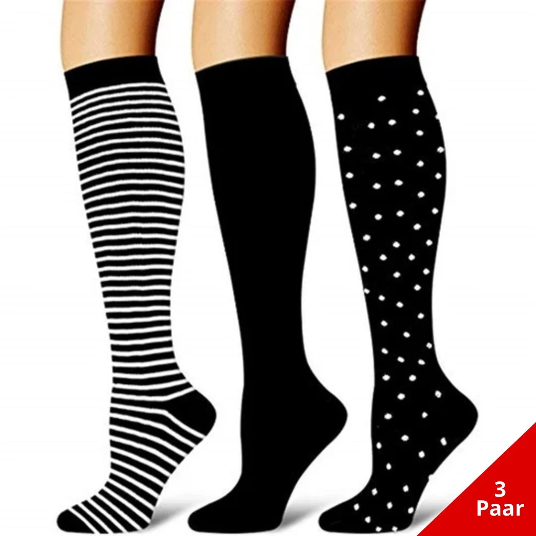 Ladies running stretch compression sports socks