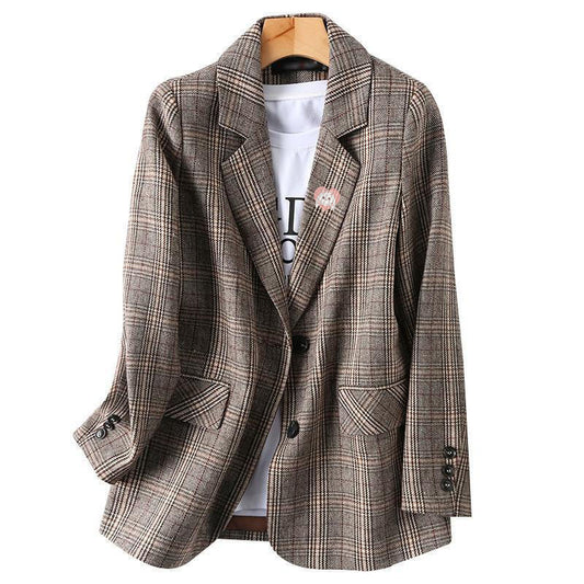 Spring And Autumn Loose-fitting Casual Suit Coat For Women