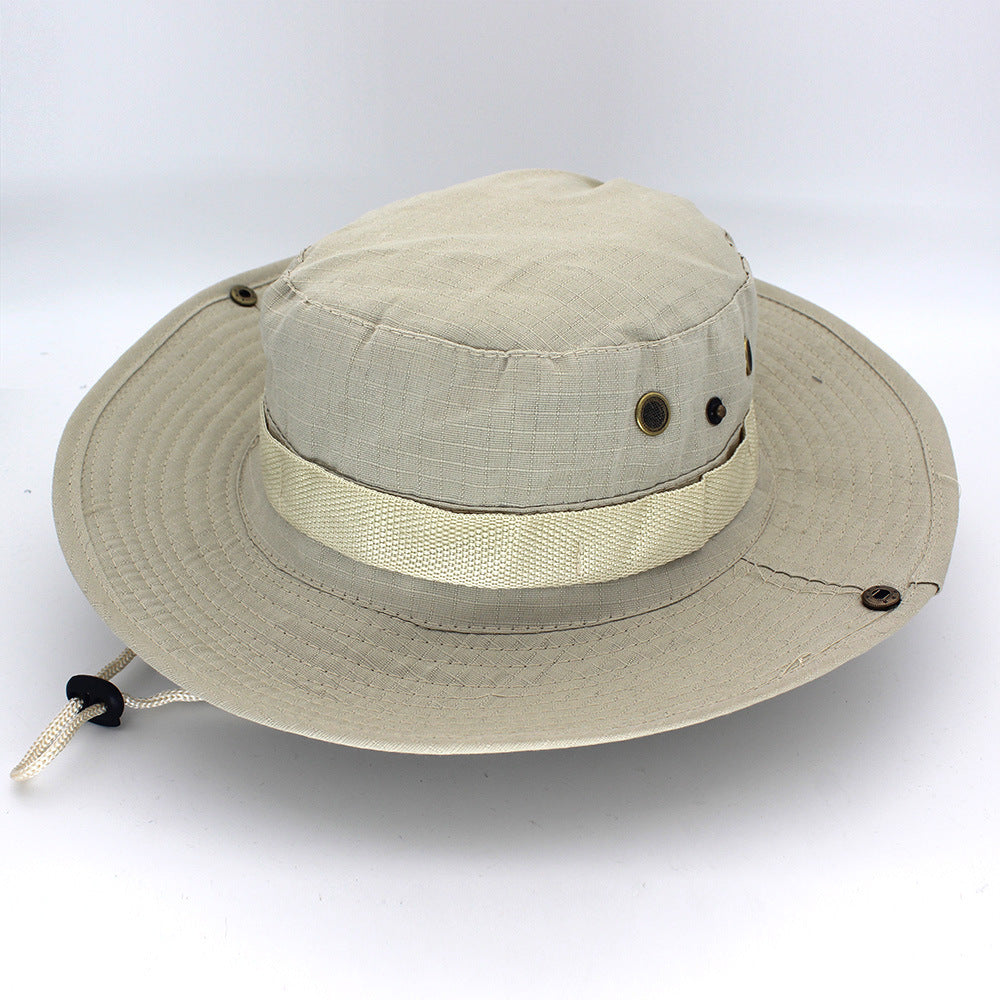 Panama Bucket Hat Outdoor Men Summer Fishing Hunting Military Safari Boonie Cotton Unisex Women Summer Bob Sun Camo Amy Green