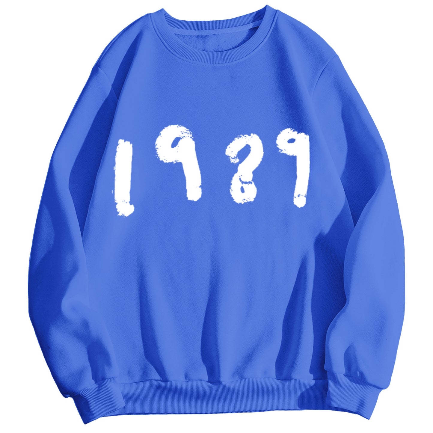 Fashion 1989 Casual Long Sleeve Loose Round Neck Sweater