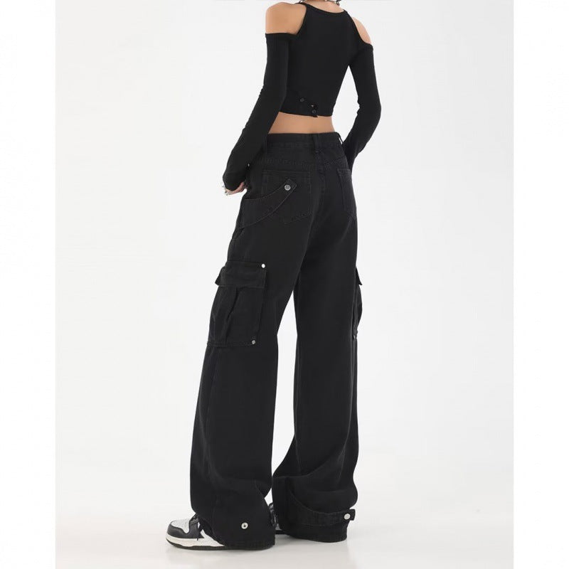 Straight Plus Size Wide Leg Leisure Pants